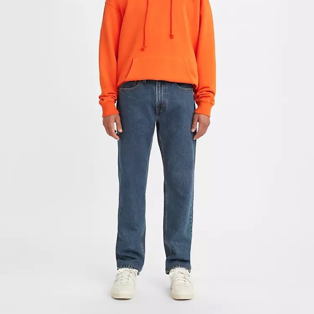 Levi dark wash 505 straight leg denim jeans NWT